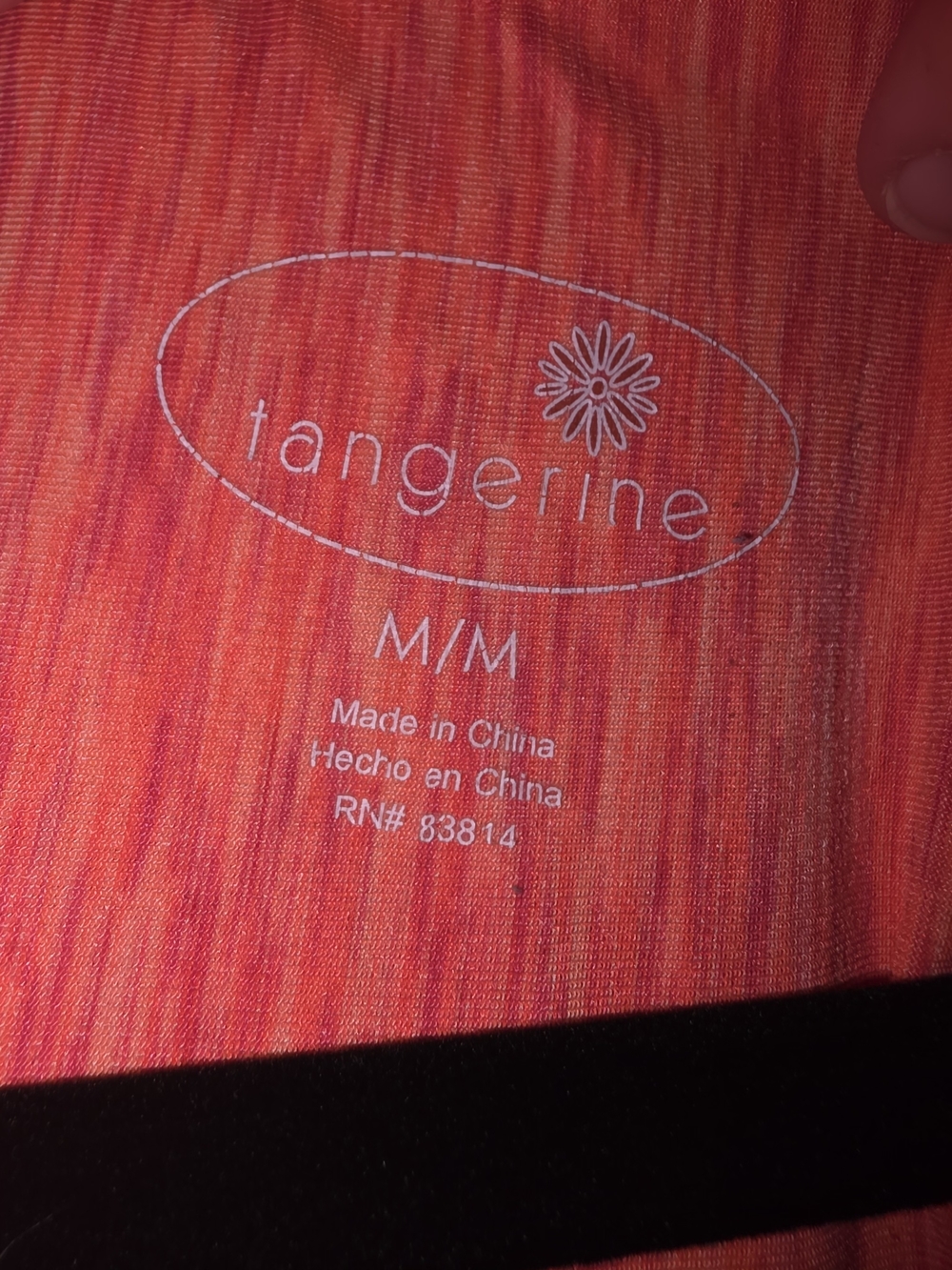 M Tangerine Racerback Tank - Picture 3 of 3